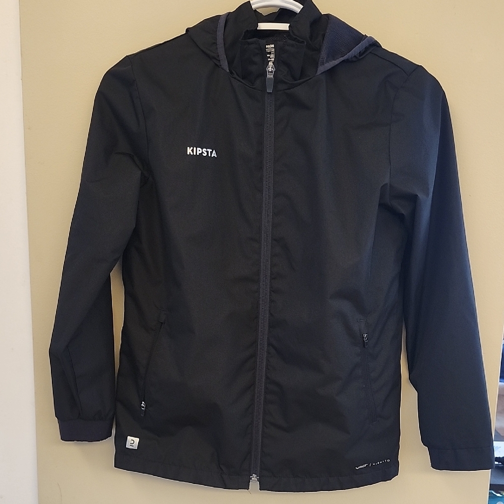 Kids Black Rain Jacket